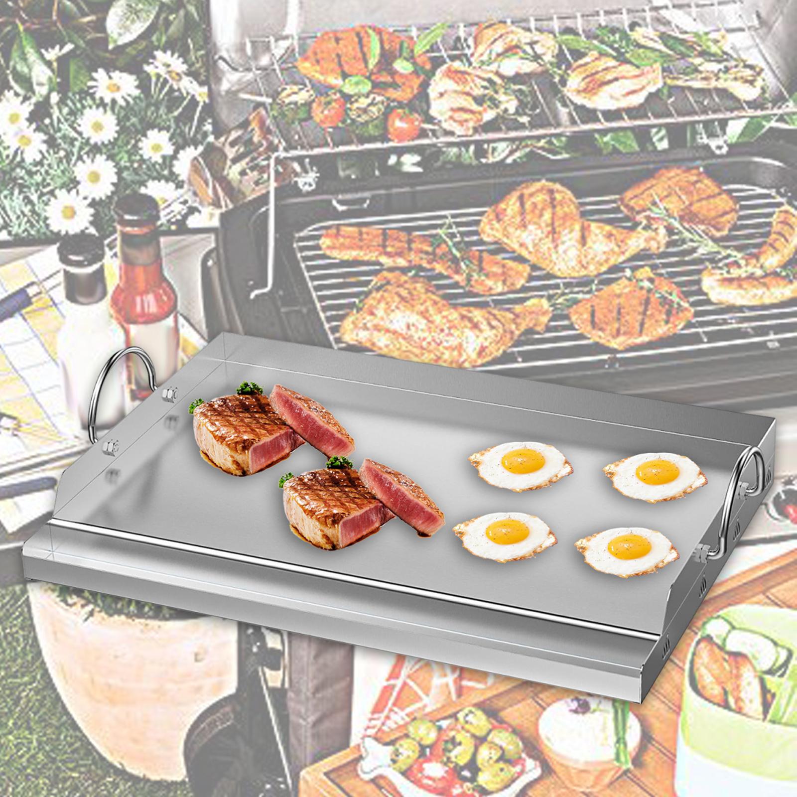 Camping Cooking Flat Top - Plancha de cocina de acero inoxidable,