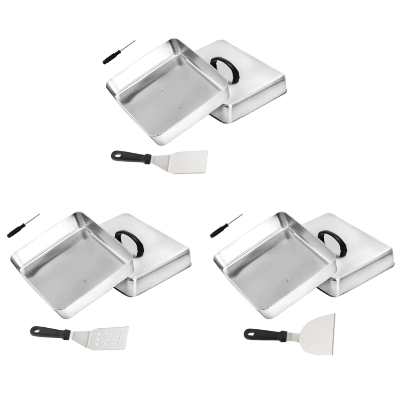 Camping Cooking Flat Top - Cubierta cuadrada XX9B con para derretir
