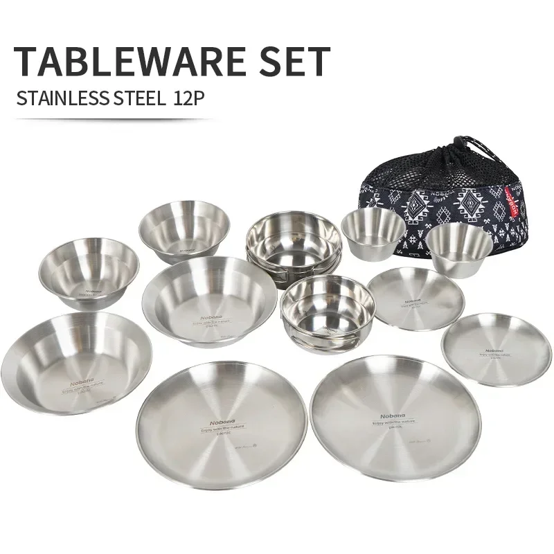 Camping Cooking Dining Set - CLS & NOBANA-Juego de vajilla para