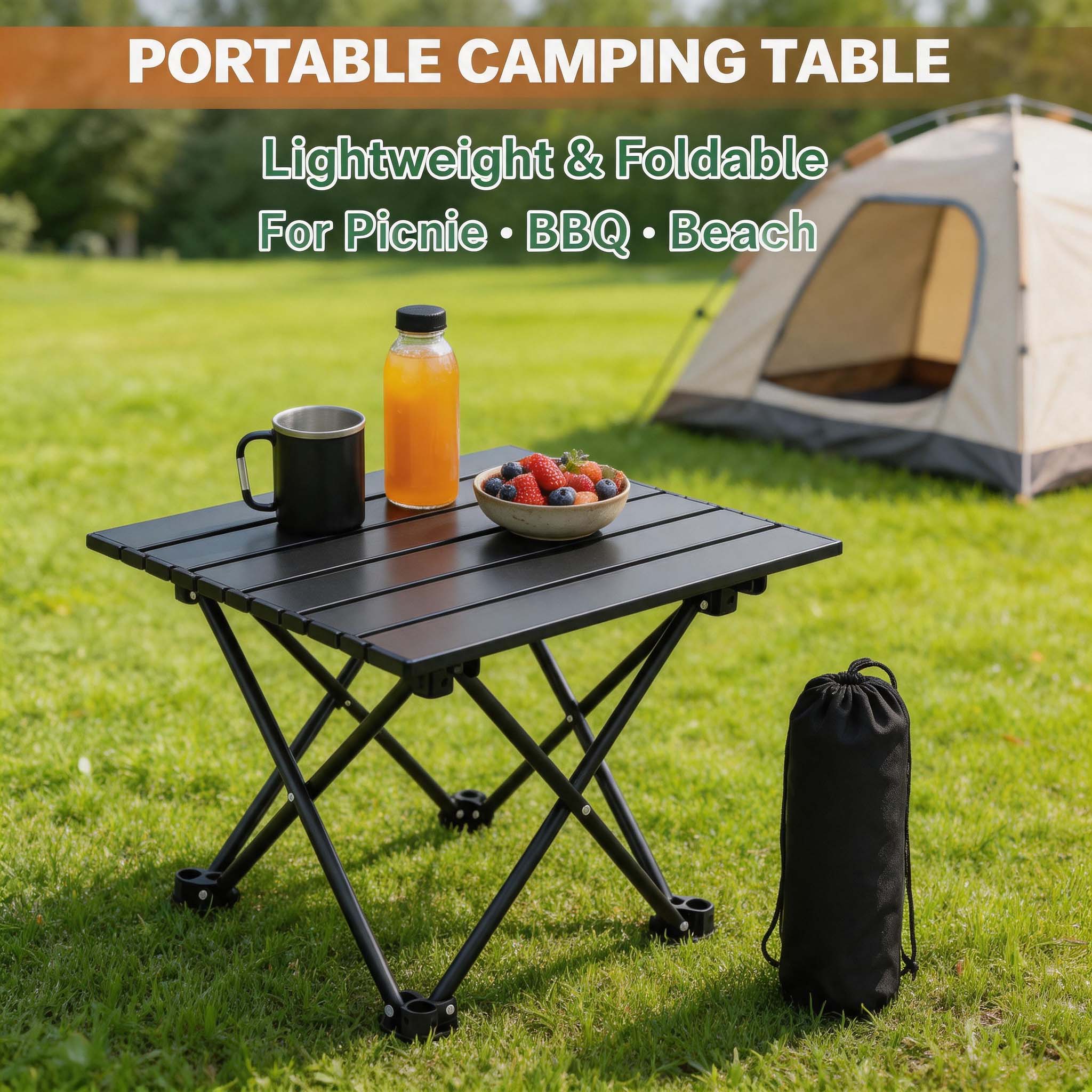 Camping Cooking Table - 1/2 unidades: mesa auxiliar plegable para