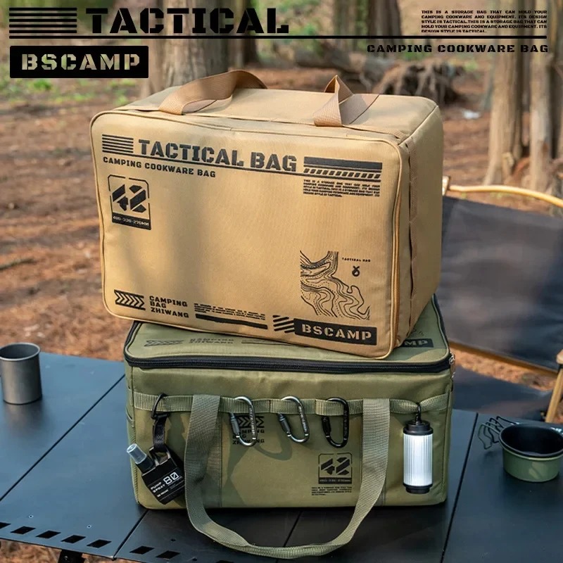 Camping Cooking Organizer - Bolsa de Almacenamiento Táctica Plegable, Aislada