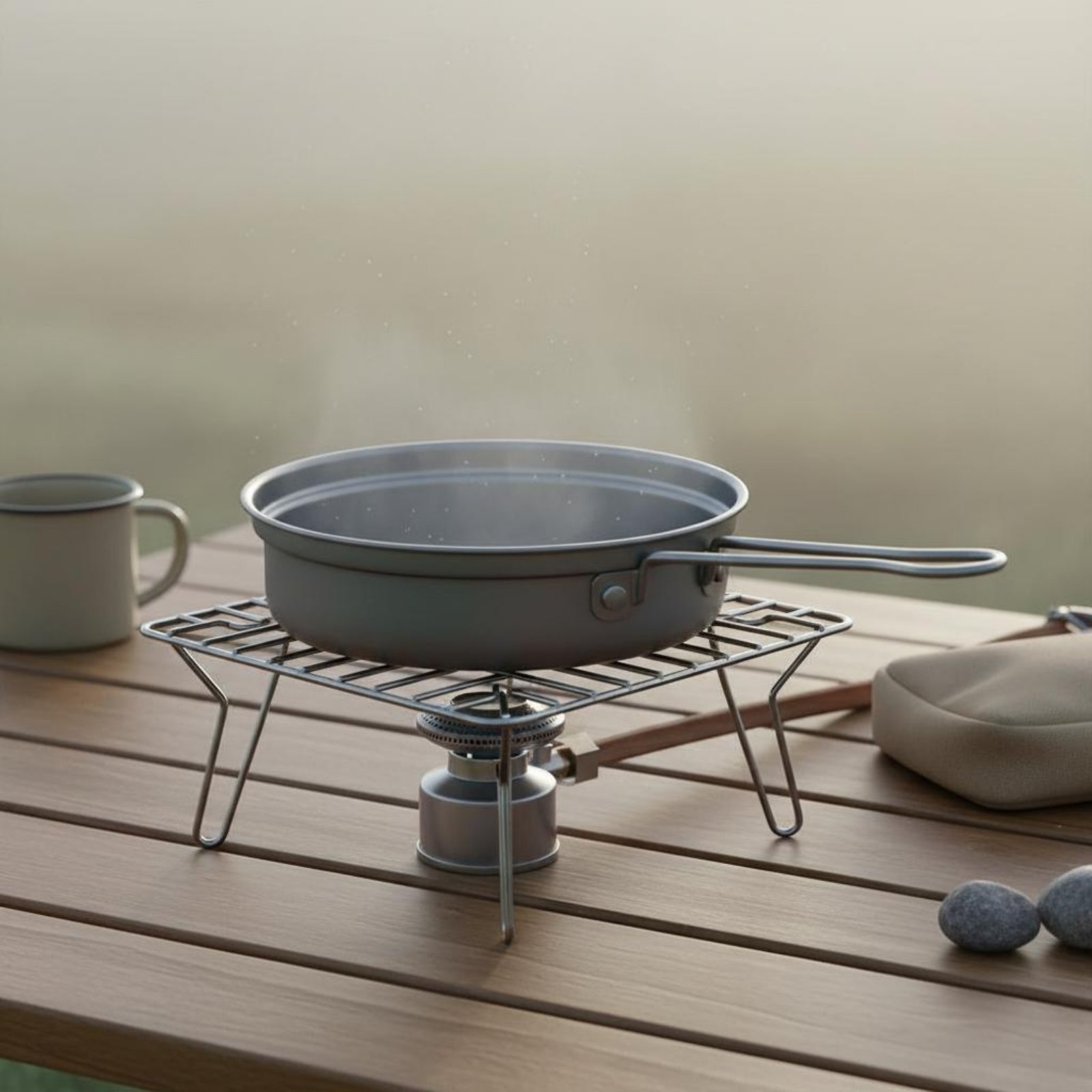 Camping Cooking Dining Set - Juego de cocina de metal para