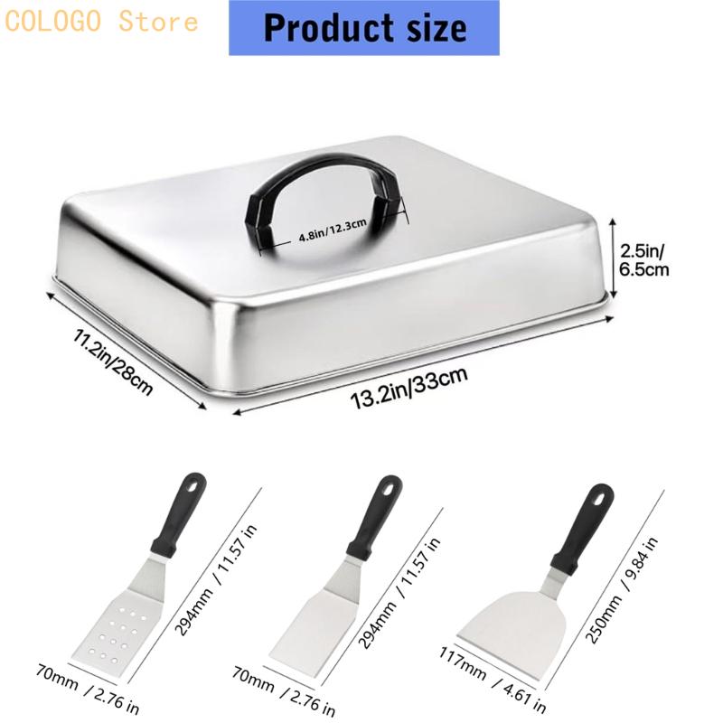 Cubierta cuadrada para aliment - Camping Cooking Flat Top reseña y precio