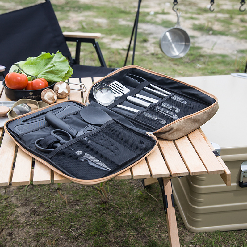 Juego de Utensilios de Cocina  - Camping Cooking Organizer reseña y precio