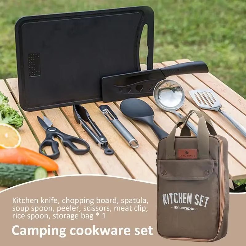 Juego de Utensilios de Cocina  - Camping Cooking Organizer reseña y precio
