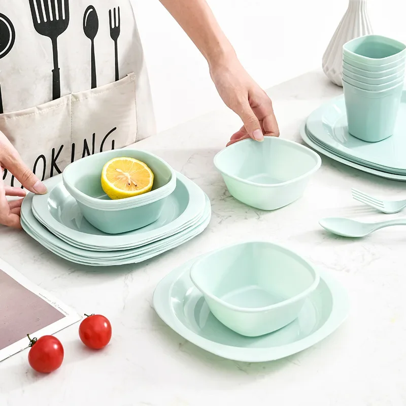 Juego de vajilla de plástico p - Camping Cooking Dining Set reseña y precio