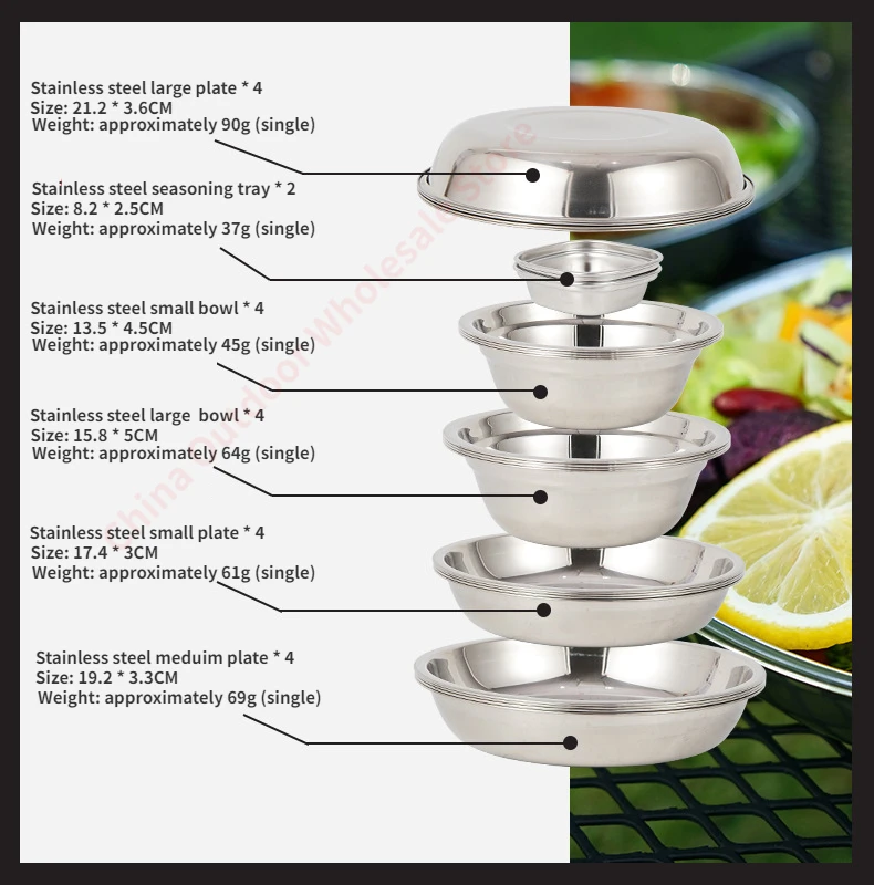 Juego de 22 piezas de vajilla  - Camping Cooking Dining Set reseña y precio