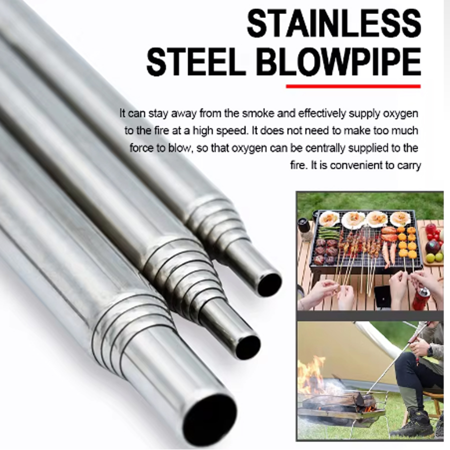 Tubo de soplado de acero inoxi - Camping Hiking Cooking reseña y precio