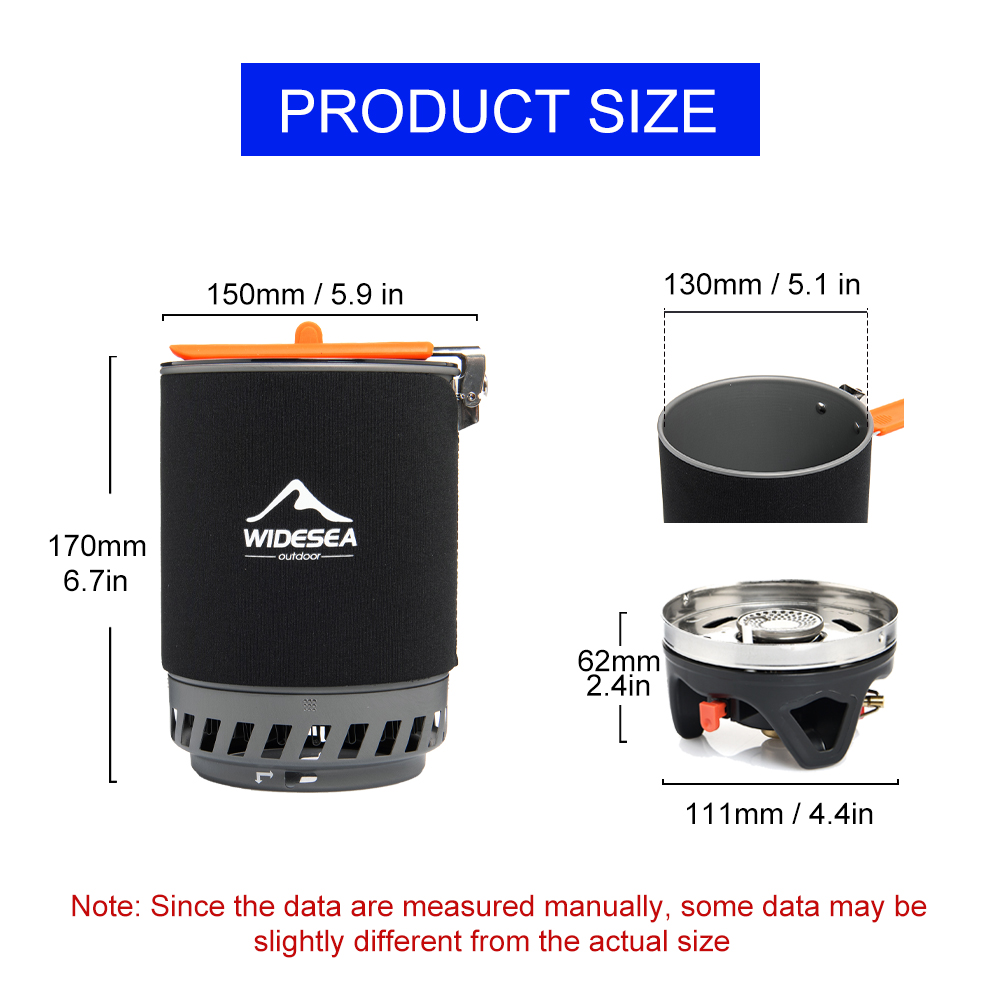 Widesea-sistema de cocina para - Camping Hiking Cooking reseña y precio