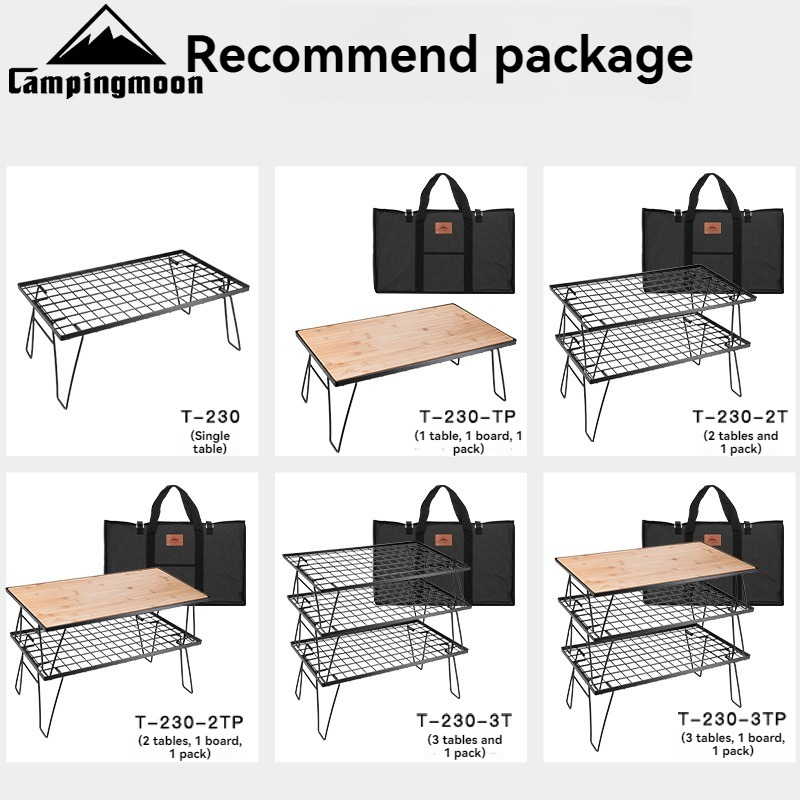 CAMPINGMOON T230: estante mult - Camping Cooking Table reseña y precio