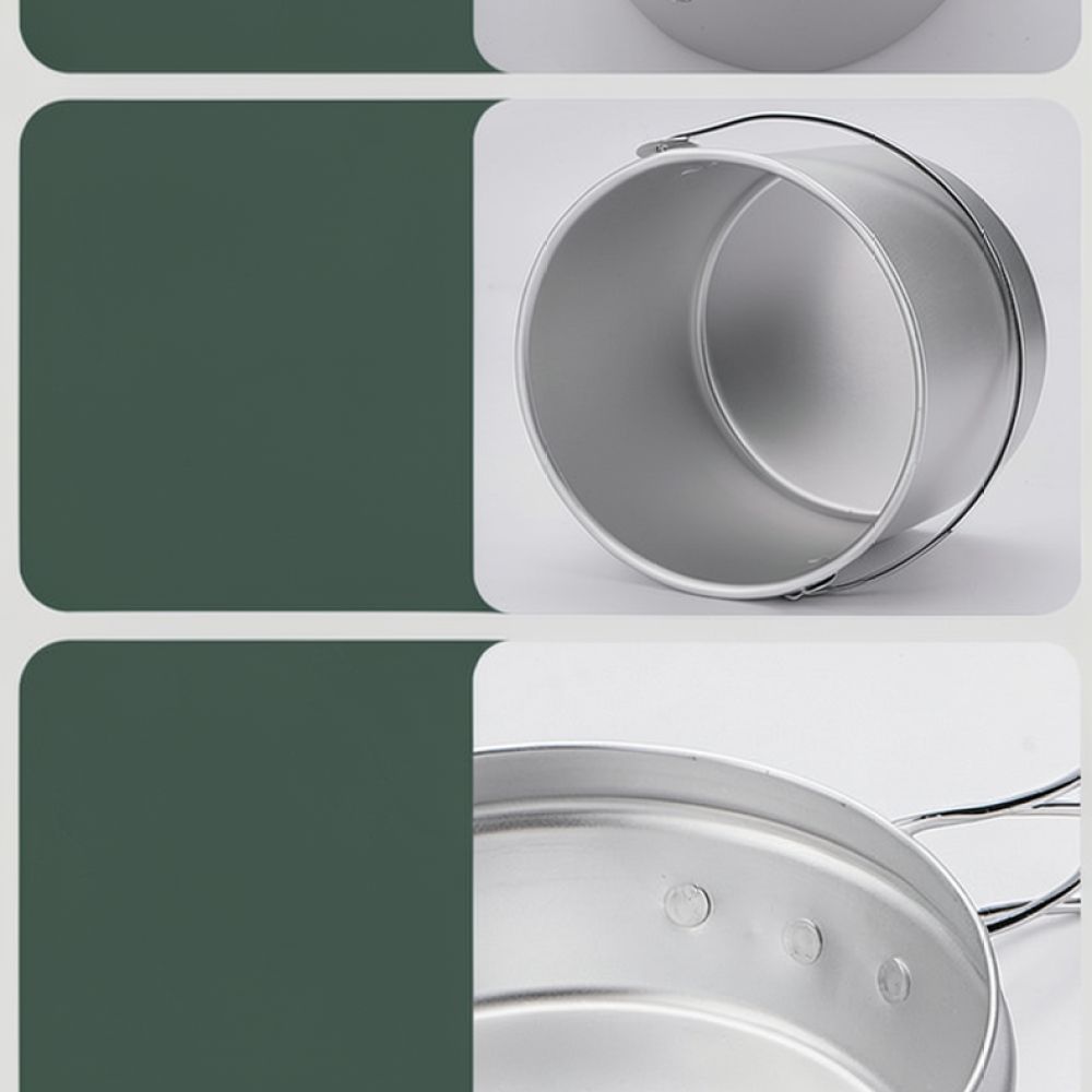 Utensilios de cocina de alumin - Camping Cooking Dining Set reseña y precio