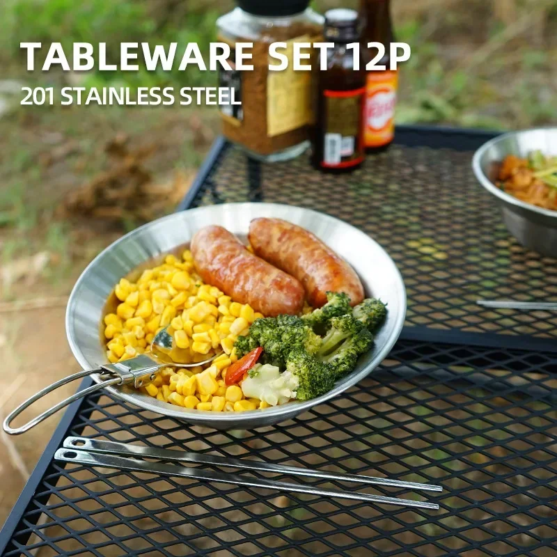 CLS & NOBANA-Juego de vajilla  - Camping Cooking Dining Set reseña y precio