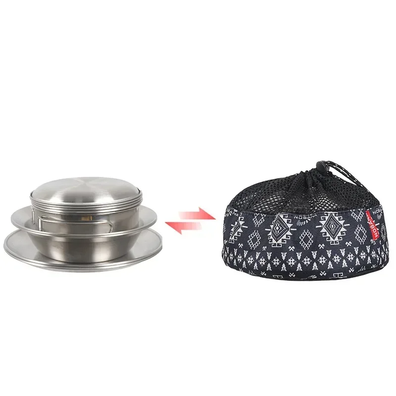 CLS & NOBANA-Juego de vajilla  - Camping Cooking Dining Set reseña y precio