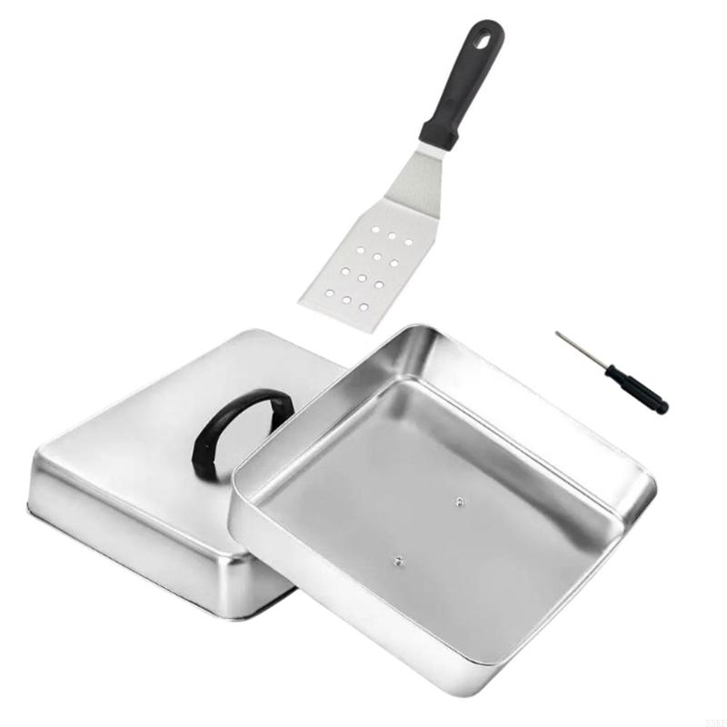 Cubierta plana con forma cuadr - Camping Cooking Flat Top reseña y precio