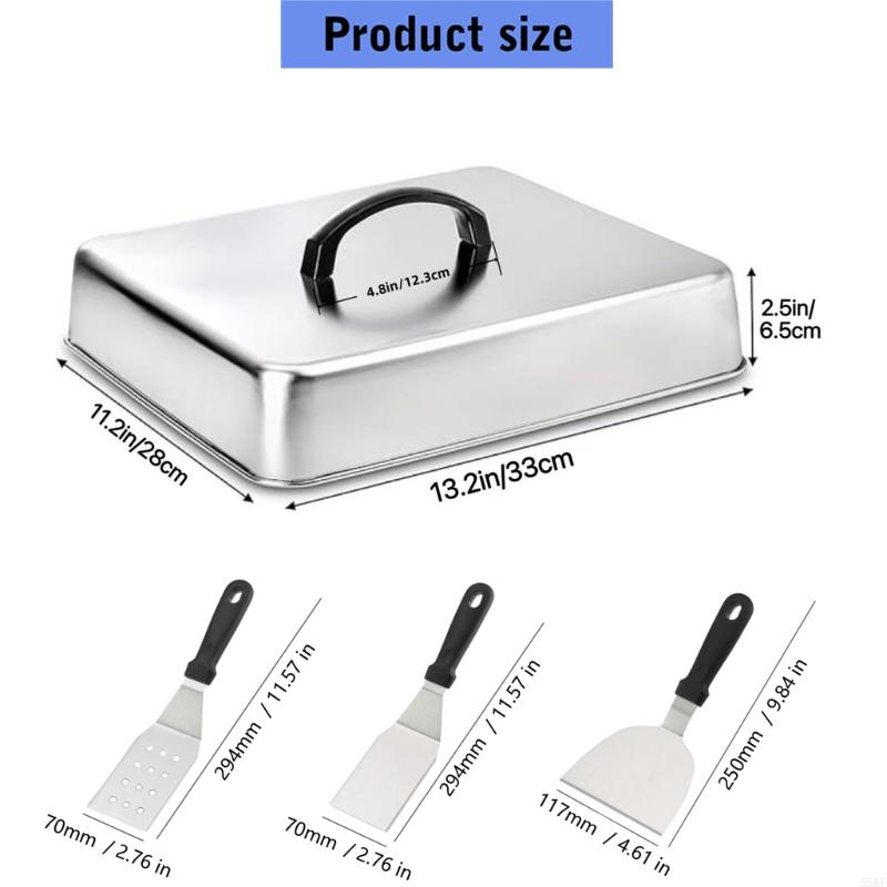 Cubierta plana con forma cuadr - Camping Cooking Flat Top reseña y precio