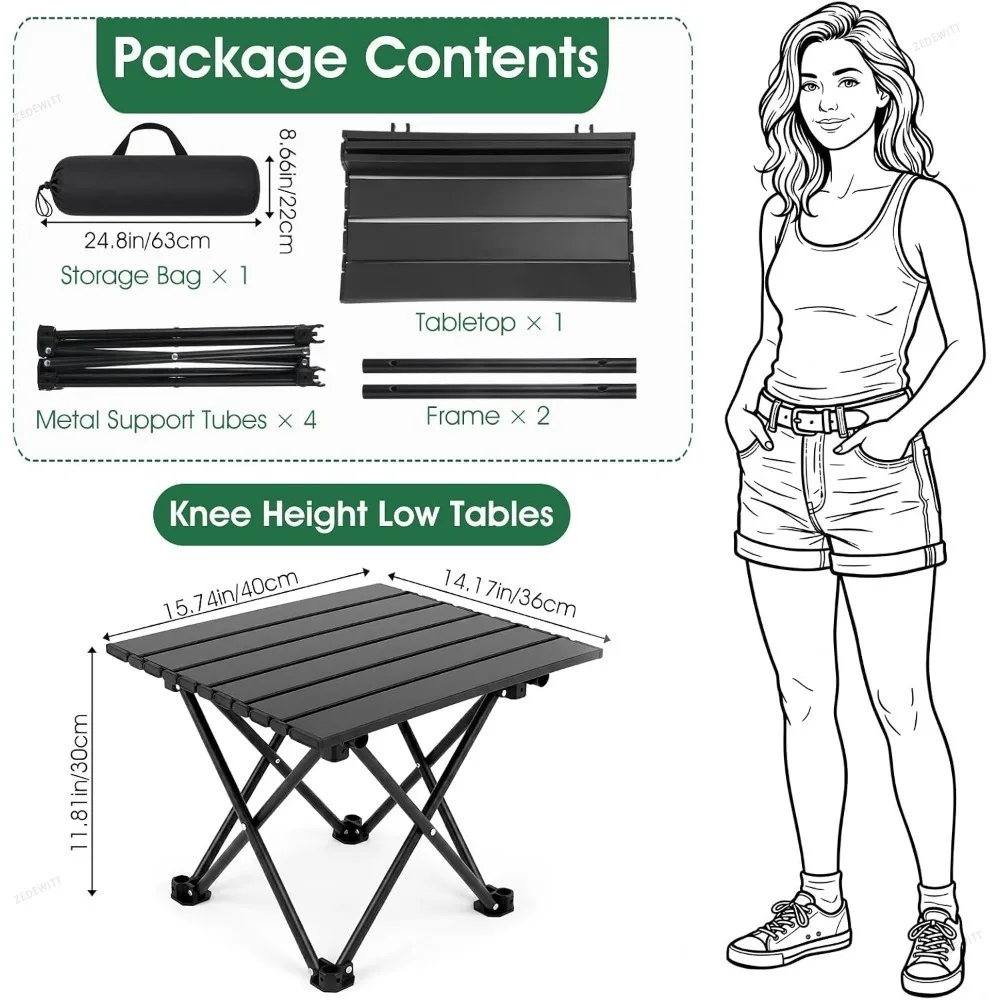 1/2 unidades: mesa auxiliar pl - Camping Cooking Table reseña y precio