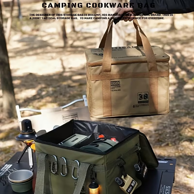 Organizador de equipo de campi - Camping Cooking Organizer reseña y precio