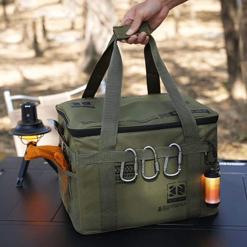 Organizador de equipo de campi - Camping Cooking Organizer reseña y precio