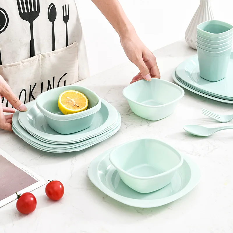 Juego de vajilla de plástico p - Camping Cooking Dining Set reseña y precio