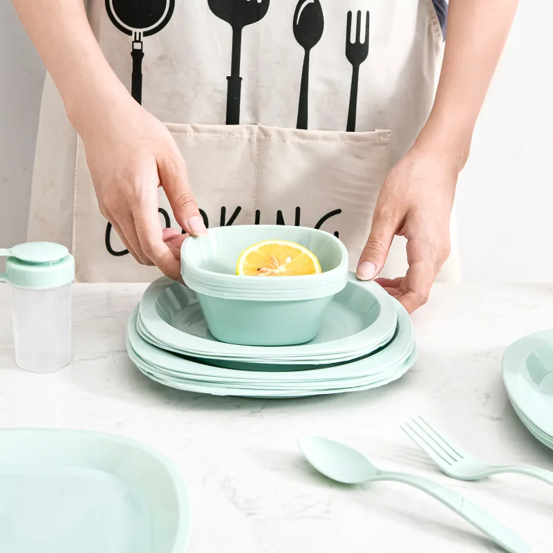 Juego de vajilla de plástico p - Camping Cooking Dining Set reseña y precio