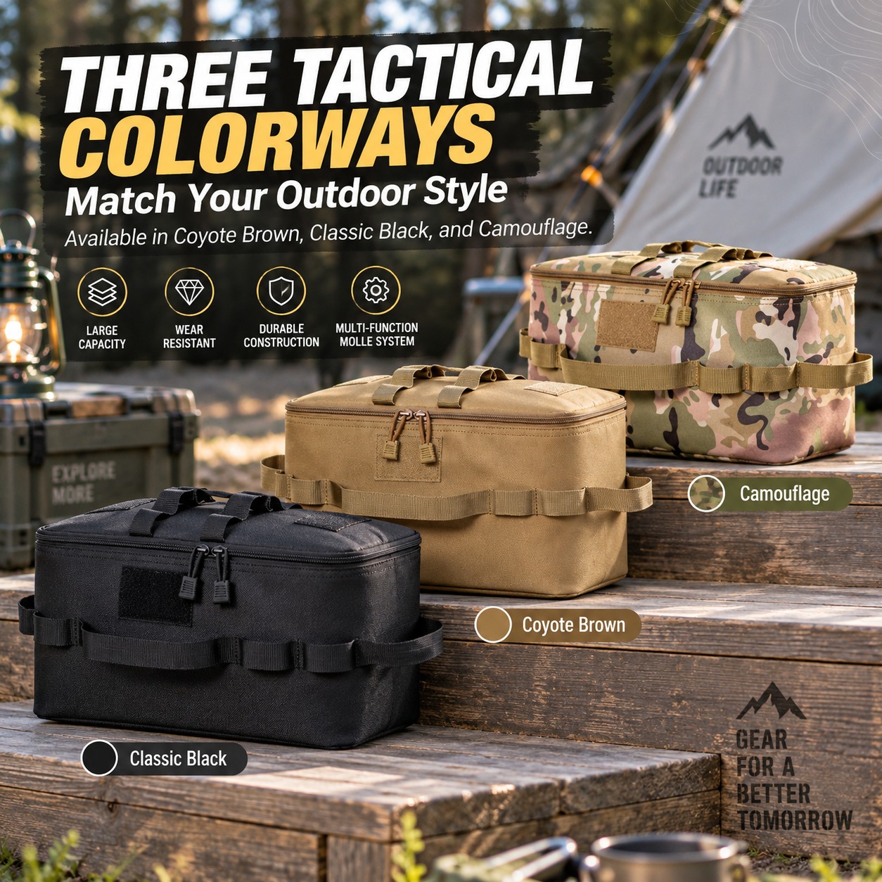 Bolsa de almacenamiento táctic - Camping Cooking Organizer reseña y precio