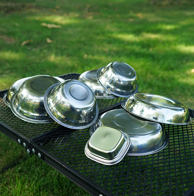 Juego de Platos Portátiles par - Camping Cooking Dining Set reseña y precio