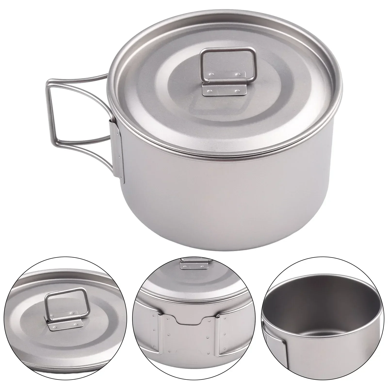 Cuenco de titanio con asa pleg - Camping Cooking Container reseña y precio