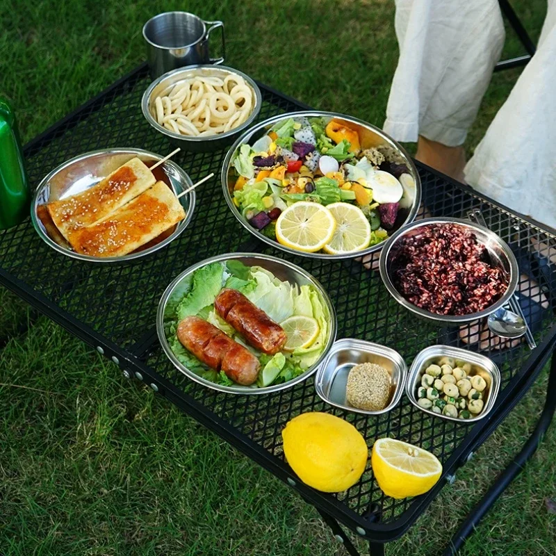 Juego de Platos Portátiles par - Camping Cooking Dining Set reseña y precio