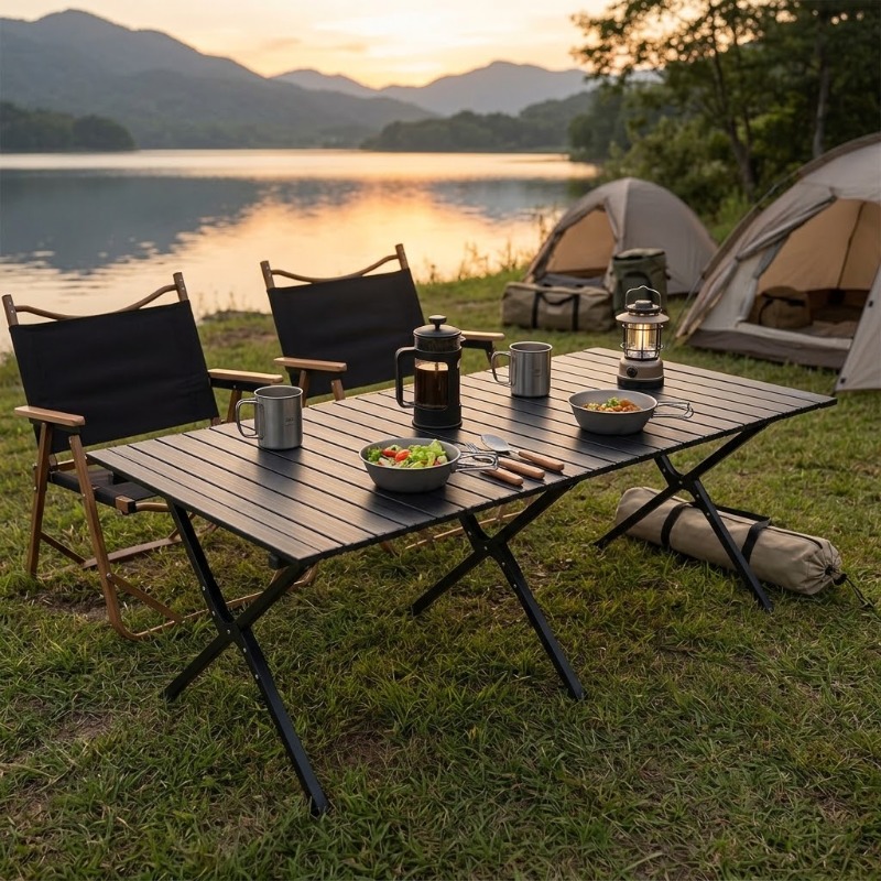 Mesa plegable portátil para pr - Camping Cooking Table reseña y precio