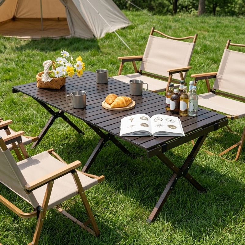 Mesa plegable portátil para pr - Camping Cooking Table reseña y precio