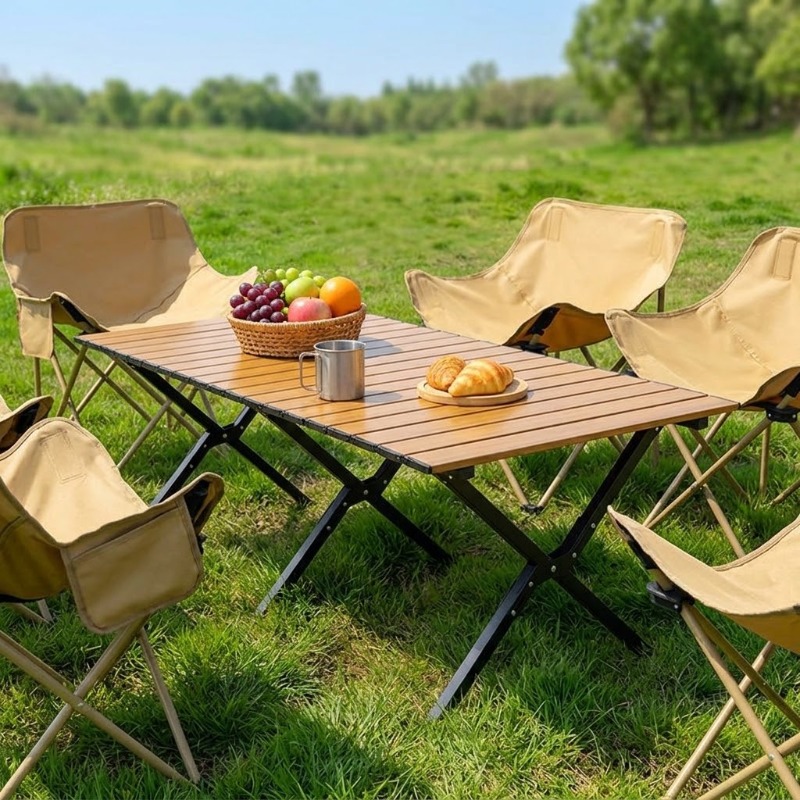 Mesa plegable portátil para pr - Camping Cooking Table reseña y precio