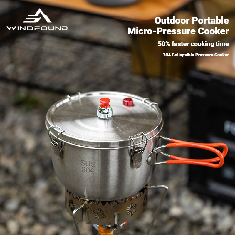 Olla a presión de acero inoxid - Camping Hiking Cooking reseña y precio